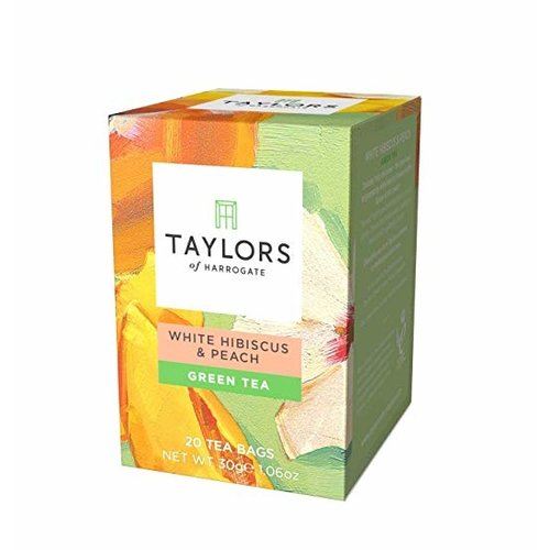 Taylors of Harrogate Taylors of Harrogate White Hibiscus and Peach Green Tea Taylors of Harrogate Taylors of Harrogate White Hibiscus and Peach Green Tea