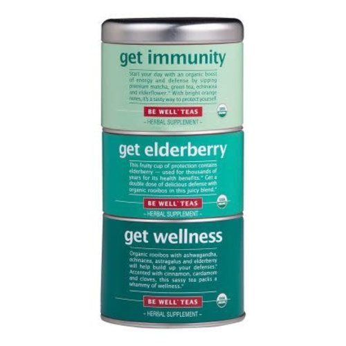 Republic of Tea Get Wellness Stackable Tea Tins Republic of Tea Get Wellness Stackable Tea Tins