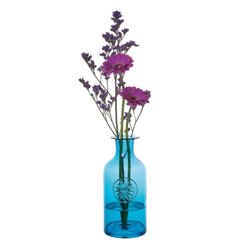 Dartington Crystal Flower Bottle Large Daisy Turquoise Dartington Crystal Flower Bottle Large Daisy Turquoise