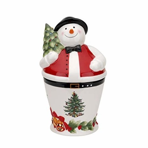 Spode Spode Christmas Tree Mr Snowman Cookie Jar Spode Spode Christmas Tree Mr Snowman Cookie Jar