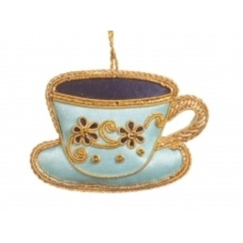 St. Nicolas St. Nicolas Tea Party Teacup & Saucer Baby Blue St. Nicolas St. Nicolas Tea Party Teacup & Saucer Baby Blue