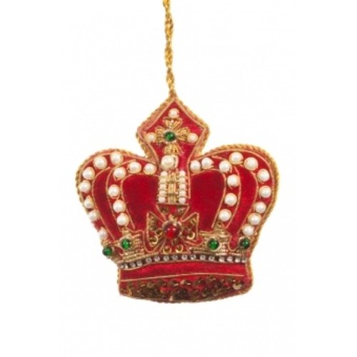 St. Nicolas St. Nicolas Pearl Crown Red + Gold St. Nicolas St. Nicolas Pearl Crown Red + Gold