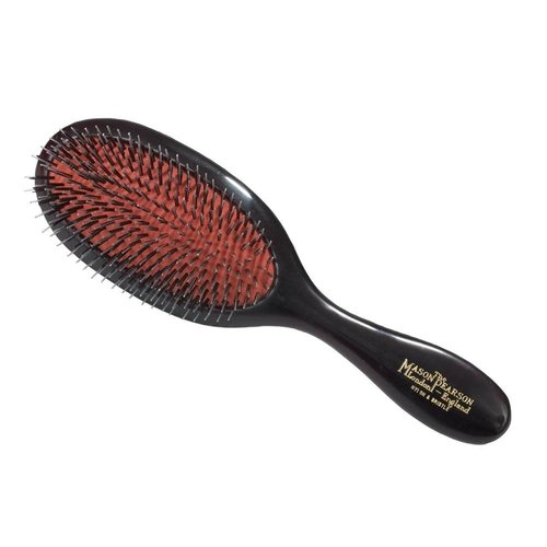 Mason Pearson Mason Pearson BN3 Handy Bristle & Nylon Brush Dark Ruby Mason Pearson Mason Pearson BN3 Handy Bristle & Nylon Brush Dark Ruby