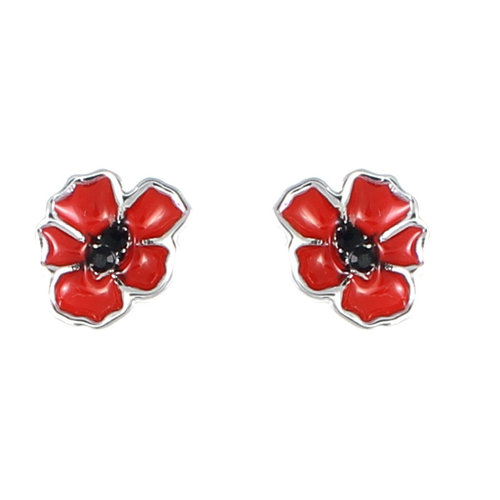 Peace Poppy Enamel Studs Peace Poppy Enamel Studs