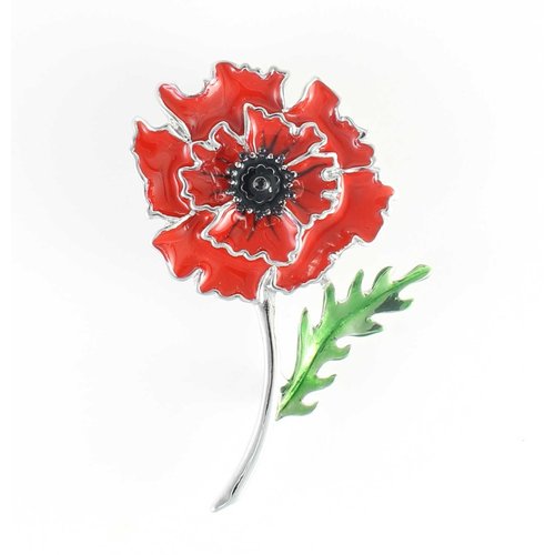 Wild Poppy Peace Brooch Wild Poppy Peace Brooch