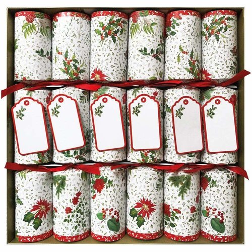 Caspari Caspari English Winter Garden Christmas Crackers Caspari Caspari English Winter Garden Christmas Crackers