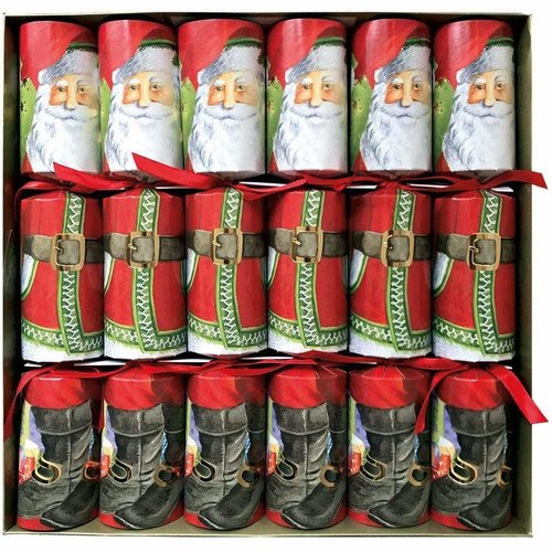 Caspari Caspari Santa Claus Lane Crackers 6 Count Caspari Caspari Santa Claus Lane Crackers 6 Count