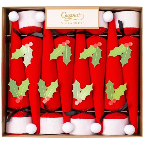 Caspari Caspari Christmas Cone Crackers Santa Hats 8 Count Caspari Caspari Christmas Cone Crackers Santa Hats 8 Count