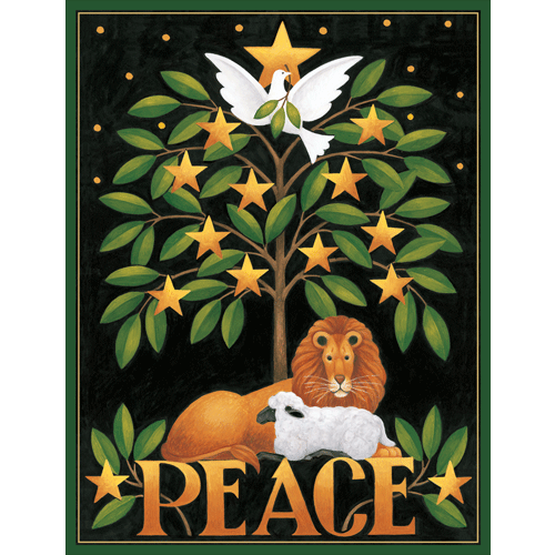 Caspari Peace Boxed Christmas Cards Caspari Peace Boxed Christmas Cards