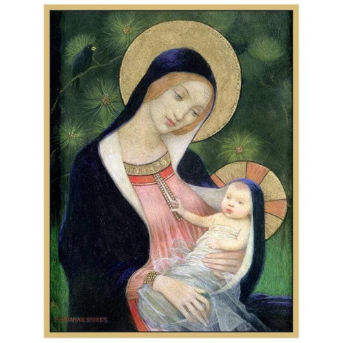 Caspari Madonna of the Fir Tree Boxed Christmas Cards Caspari Madonna of the Fir Tree Boxed Christmas Cards