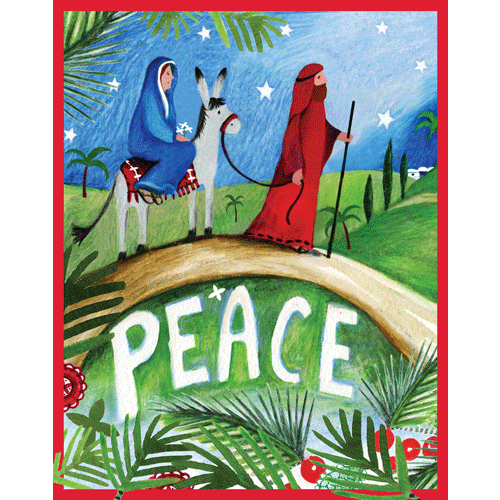 Caspari Peace Boxed Christmas Cards Caspari Peace Boxed Christmas Cards