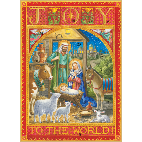 Caspari Joy to the World Advent Calendar Caspari Joy to the World Advent Calendar