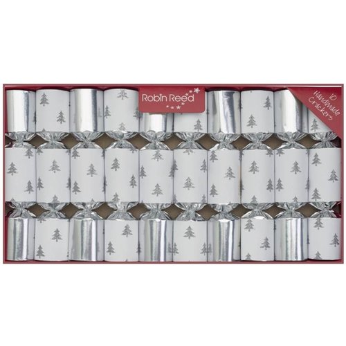 Robin Reed Robin Reed Silver Glitter Tree Party Crackers Robin Reed Robin Reed Silver Glitter Tree Party Crackers