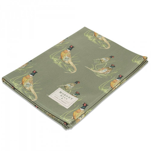 Mosney Mill Mosney Mill Pheasant Tea Towel Sage Green Mosney Mill Mosney Mill Pheasant Tea Towel Sage Green