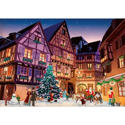 Piatnik Vintage Christmas Village Puzzle Piatnik Vintage Christmas Village Puzzle