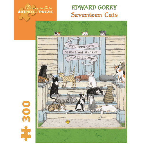 Pomegranate Edwary Gorey Seventeen Cats Puzzle Pomegranate Edwary Gorey Seventeen Cats Puzzle