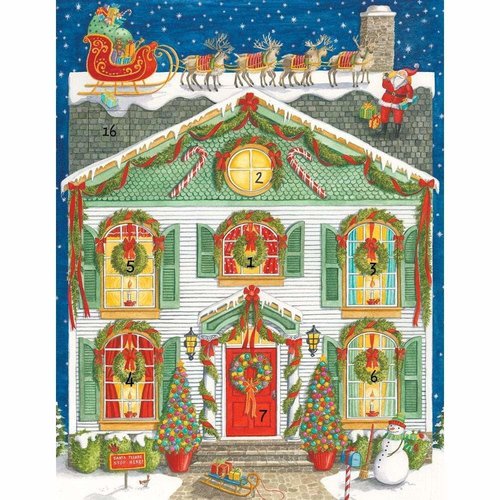 Caspari Caspari Home for Christmas Advent Calender Caspari Caspari Home for Christmas Advent Calender