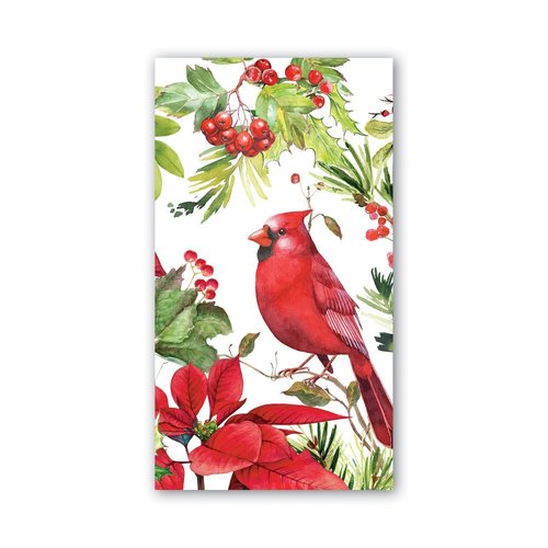 Michel Design Works Michel Poinsettia Hostess Napkins Michel Design Works Michel Poinsettia Hostess Napkins