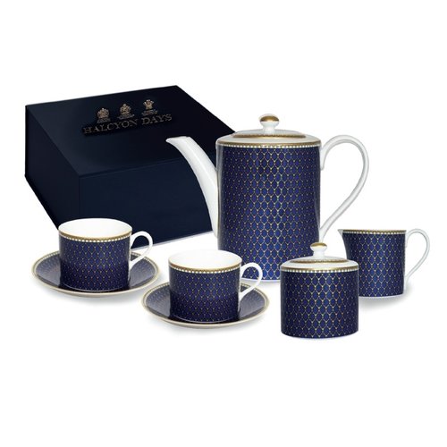 Halcyon Days Halcyon Days Antler Trellis Midnight Tea for Two Boxed Set Halcyon Days Halcyon Days Antler Trellis Midnight Tea for Two Boxed Set