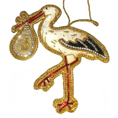 St. Nicolas St. Nicolas Royal Baby 2019 Stork Ornament St. Nicolas St. Nicolas Royal Baby 2019 Stork Ornament