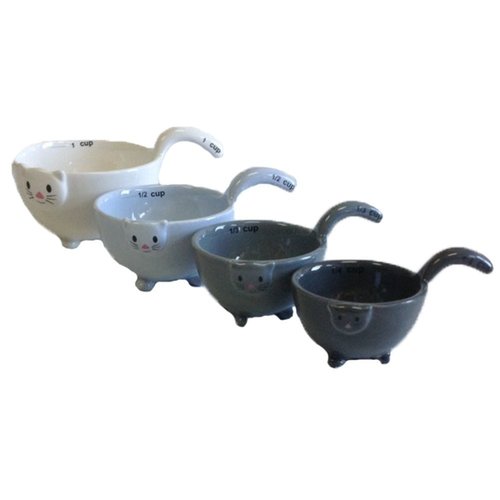 Ceramic Cat Measuring Cups Ceramic Cat Measuring Cups