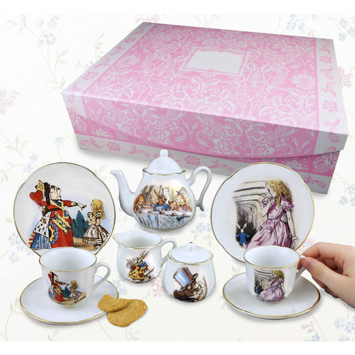 Alice Tea Set for 2 in Pink Case Alice Tea Set for 2 in Pink Case