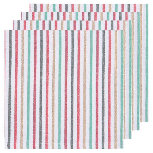 Now Designs 4 North Pole Stripe Napkins Now Designs 4 North Pole Stripe Napkins