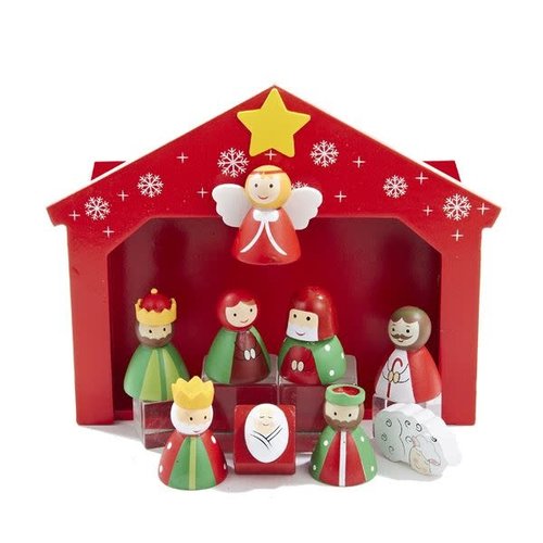 Kurt Adler Children's Wooden Nativity Scene Kurt Adler Children's Wooden Nativity Scene