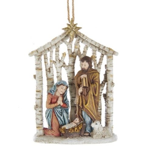 Kurt Adler Resin Nativity Ornament Kurt Adler Resin Nativity Ornament