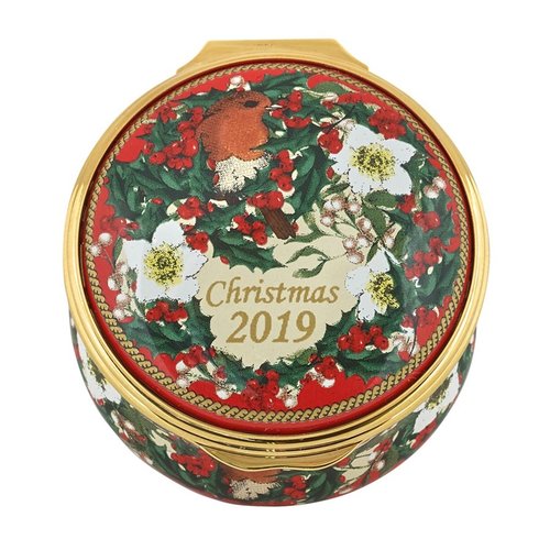Halcyon Days Halcyon Days 2019 Christmas Enamel Box Halcyon Days Halcyon Days 2019 Christmas Enamel Box