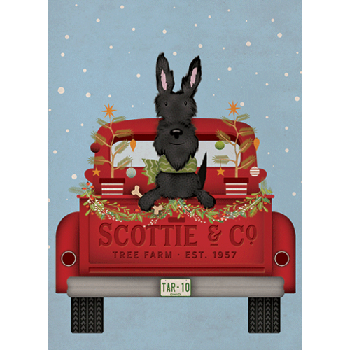Scottie in Truck Boxed Christmas Cards Scottie in Truck Boxed Christmas Cards