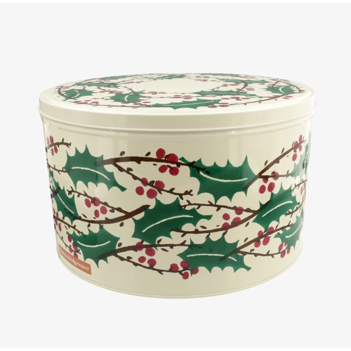 Emma Bridgewater Emma Bridgewater Round Winter Berries Tin Large Emma Bridgewater Emma Bridgewater Round Winter Berries Tin Large