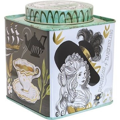 Elite Tins Tea Twist Lid Caddy Elite Tins Tea Twist Lid Caddy