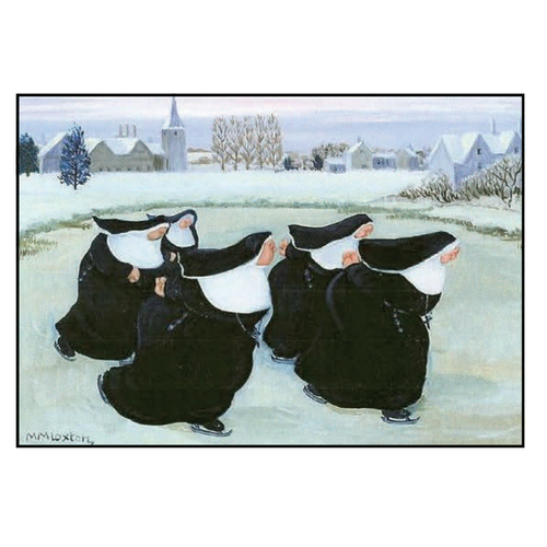 Nuns Skating Boxed Christmas Cards Nuns Skating Boxed Christmas Cards