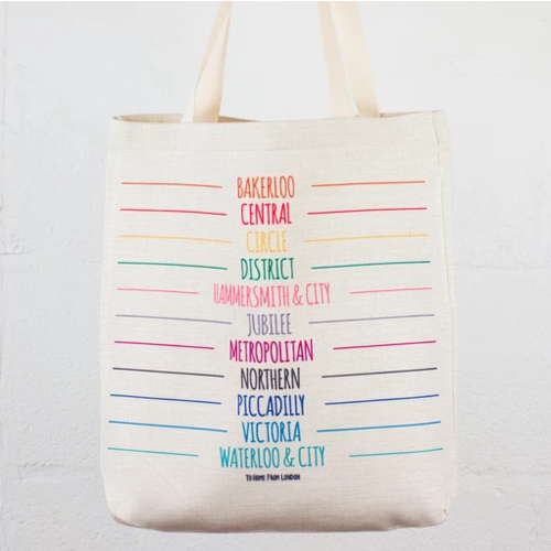 To Home From London Tube Lines Lien Tote Bag To Home From London Tube Lines Lien Tote Bag