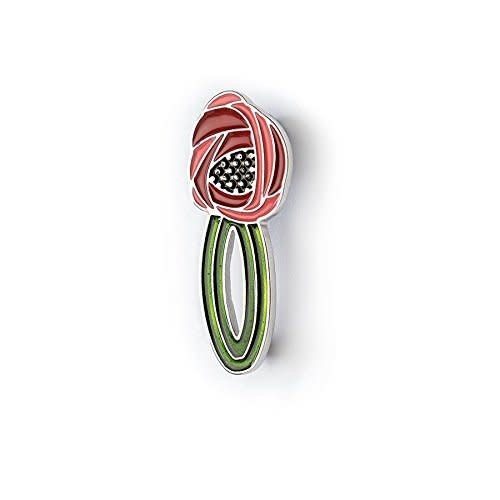 Rose on Stem Enamel Brooch Rose on Stem Enamel Brooch