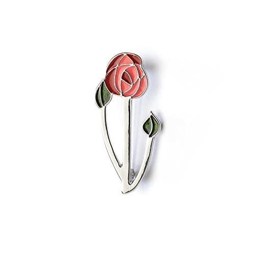 Single Rose Enamel Brooch Single Rose Enamel Brooch