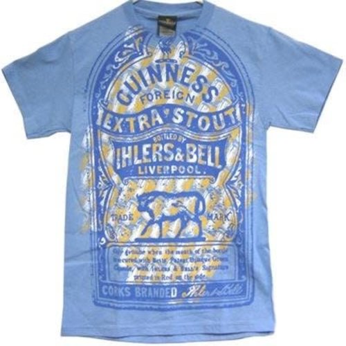 Guinness Blue, Cream, White T-Shirt-Medium Guinness Blue, Cream, White T-Shirt-Medium