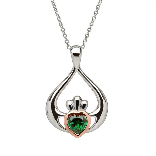 House of Lors Gold Heart in Claddagh Pendant House of Lors Gold Heart in Claddagh Pendant