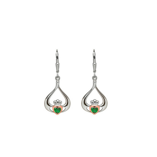 House of Lors Gold Heart in Claddagh Earrings House of Lors Gold Heart in Claddagh Earrings