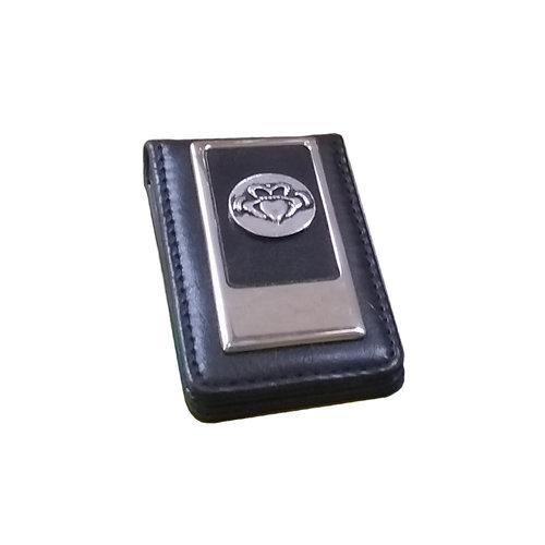 Mullingar Pewter and Leather Claddagh Money Clip Mullingar Pewter and Leather Claddagh Money Clip