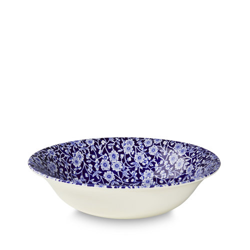 Burleigh Pottery Calico Blue Pudding/Soup Bowl Burleigh Pottery Calico Blue Pudding/Soup Bowl