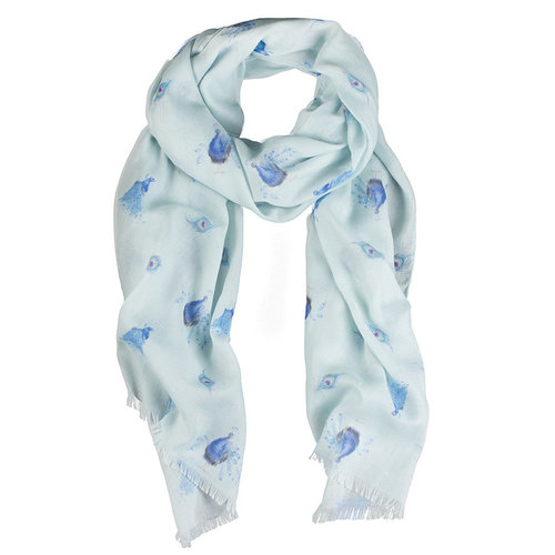 Wrendale Wrendale Peacock Scarf Wrendale Wrendale Peacock Scarf