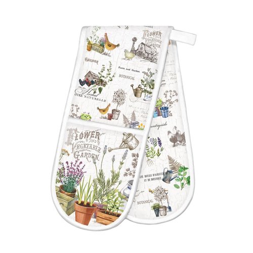Michel Design Works Michel Country Life Double Oven Glove Michel Design Works Michel Country Life Double Oven Glove