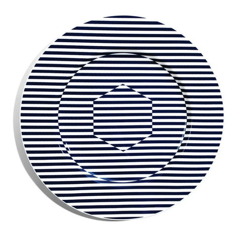 Richard Brendon Richard Brendon Superstripe Coupe Plate Richard Brendon Richard Brendon Superstripe Coupe Plate