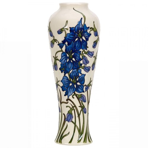 Moorcroft Pottery Moorcroft Tall Delphinium Vase Moorcroft Pottery Moorcroft Tall Delphinium Vase
