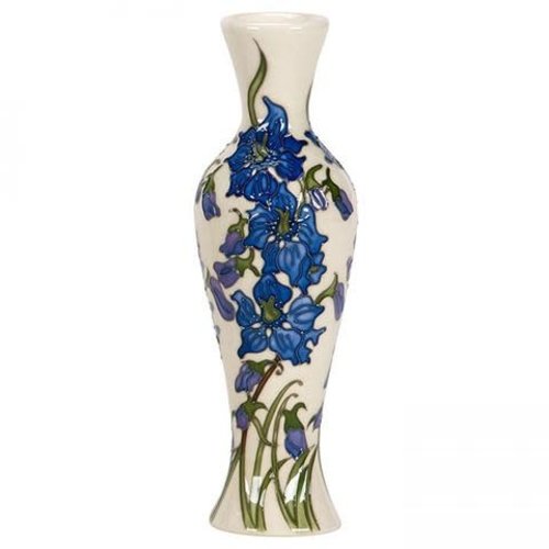 Moorcroft Pottery Moorcroft Delphinium Small Vase Moorcroft Pottery Moorcroft Delphinium Small Vase