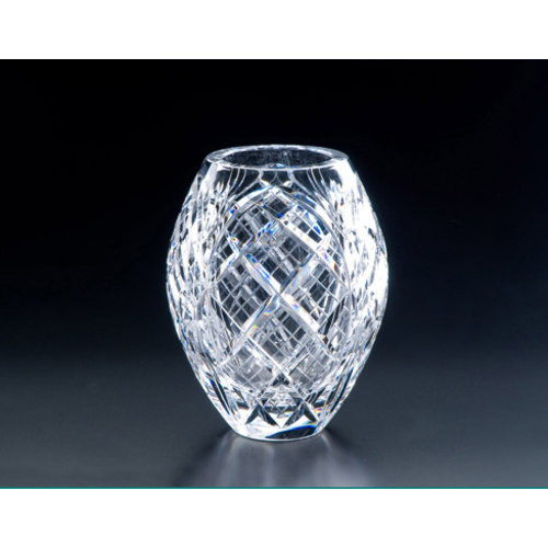 Heritage Crystal Heritage Crystal Cathedral 8.5 in. Bulb Vase Heritage Crystal Heritage Crystal Cathedral 8.5 in. Bulb Vase