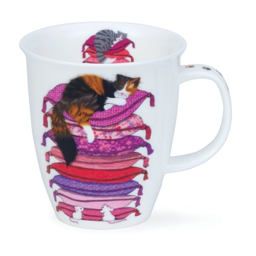 Dunoon Nevis Sleepy Cats Pink Mug Dunoon Nevis Sleepy Cats Pink Mug