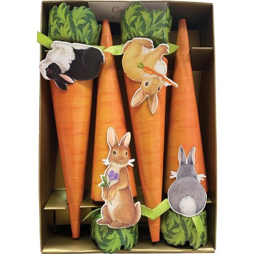 Caspari Caspari Bunnies & Carrots Crackers Caspari Caspari Bunnies & Carrots Crackers
